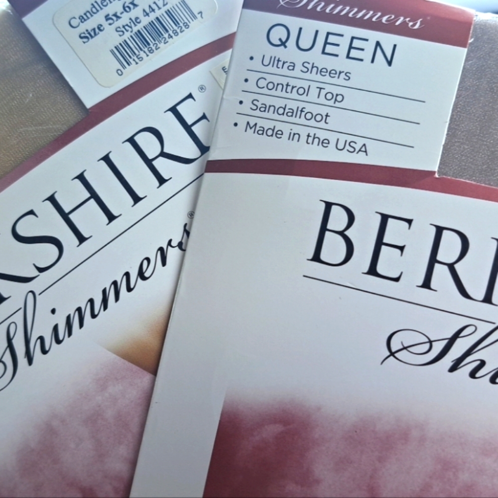 Berkshire Shimmers Pantyhose (2-pair) Control Top Silver/candlelight